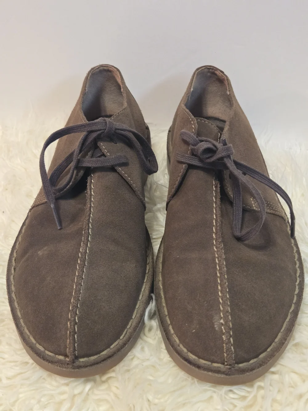Clarks Brown Suede Men's Derby Lace-Up Shoes